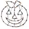 14" Lighted Jack-O-Lantern Halloween Double Sided Window Silhouette Decoration